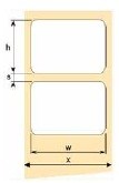 OEM samolepící etikety 100mm x 50mm, bílý papír, cena za 1000 ks (LBL100050PB)