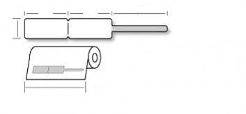 OEM samolepící etikety 20mm x 10mm, zlatnické bílé, cena za 2000 ks LBL020010ZL_kotouc