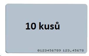 ISO karta 10-pack , RFID 125 kHz, RO, vytisknuté číslo tagu na kartě (RFID-CARD-LF-PACK)