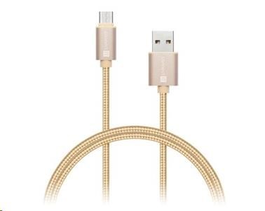 CONNECT IT Wirez Premium Metallic USB C - USB, rose gold, 1 m CI-667