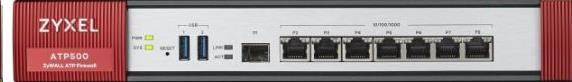 Zyxel ATP500 firewall, 7 Gigabit user-definable ports, 1*SFP, 2* USB with 1 Yr Bundle ATP500-EU0102F