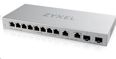 Zyxel XGS1010-12 12-port Gigabit Switch, 8x gigabit RJ45, 2x 2,5GbE RJ45, 2x SFP+ XGS1010-12-ZZ0102F