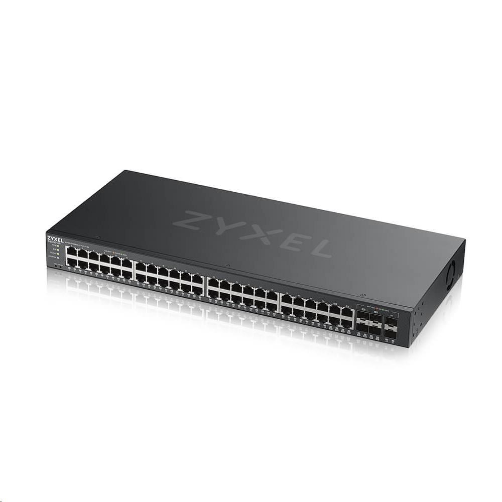 Zyxel GS2220-50 50-port L2 Managed Gigabit Switch, 44x gigabit RJ45, 4x gigabit RJ45/SFP, 2x gigabit SFP GS2220-50-EU0101F