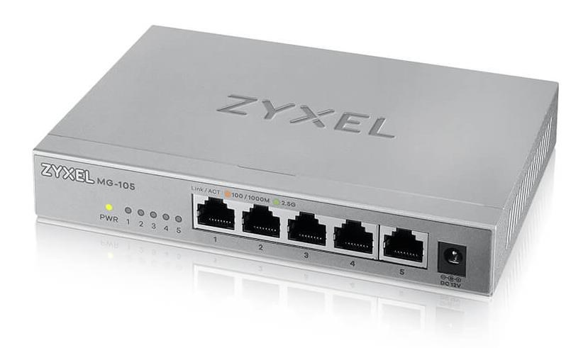 Zyxel MG-105 5-port 2,5Gigabit Ethernet Desktop Switch MG-105-ZZ0101F