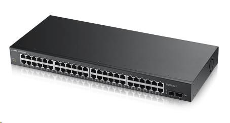 Zyxel GS1900-48 50-port Gigabit Web Smart switch, 48x gigabit RJ45, 2x SFP v2 GS1900-48-EU0102F