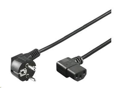 PREMIUMCORD napájecí kabel 230V 2m úhlový 90st, kpsp2-90, 2m