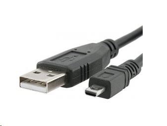 PREMIUMCORD Kabel USB 2.0 A-B mini, 8pinů, 2m Sanyo, Panasonic LUMIX (ku2m2d)