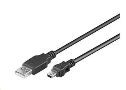 PREMIUMCORD Kabel USB 2.0 A-Mini B (5pin) propojovací 5m (ku2m5a)