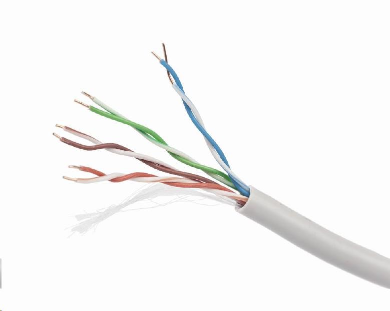 GEMBIRD UTP kabel, Cat5e, drát 305m, 24AWG, PVC, šedý (UPC-5004E-SO)