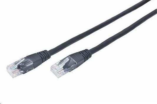 GEMBIRD Kabel UTP Cat5e Patch 1m, černý (PP12-1M/BK)