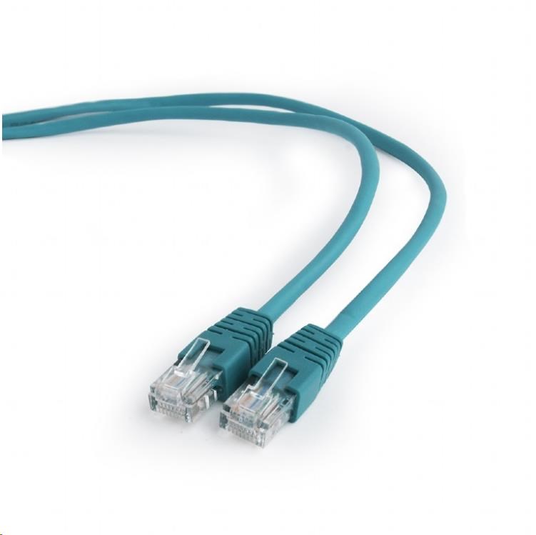 GEMBIRD Kabel UTP Cat5e Patch 1m, zelený (PP12-1M/G)