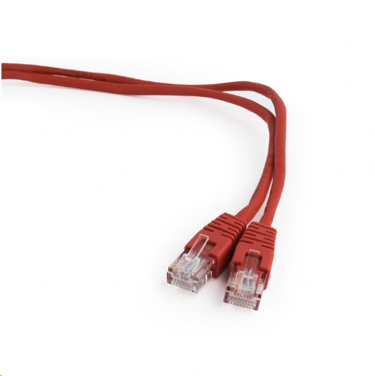 GEMBIRD Kabel UTP Cat5e Patch 1m, červený (PP12-1M/R)