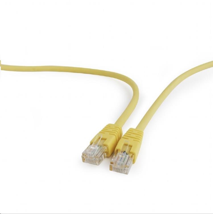 GEMBIRD Kabel UTP Cat5e Patch 1m, žlutý (PP12-1M/Y)