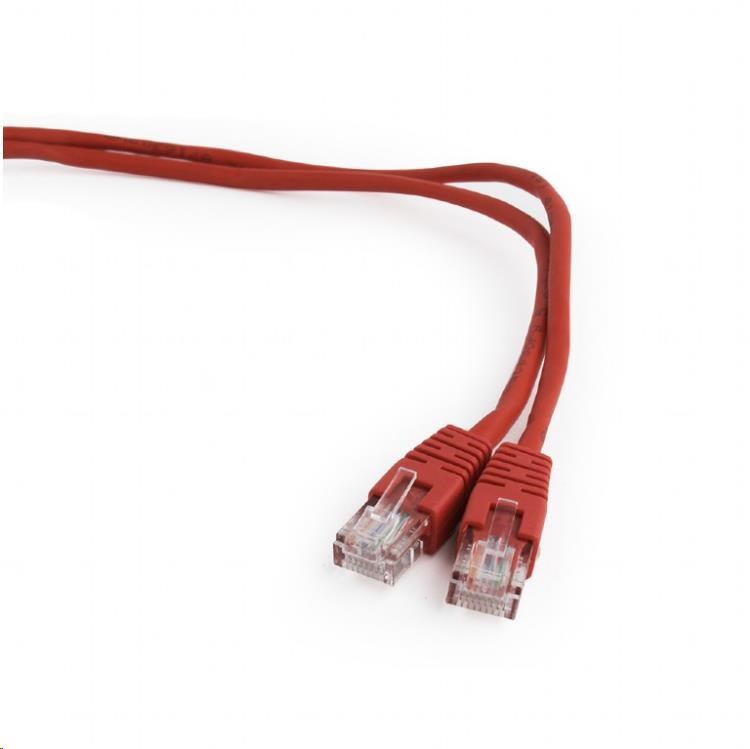 GEMBIRD Kabel UTP Cat5e Patch 3m, červený (PP12-3M/R)