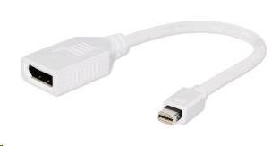 GEMBIRD Redukce miniDisplayport - Displayport 10cm (M/F) bílá (A-mDPM-DPF-001-W)