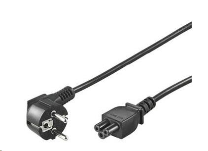 PremiumCord Kabel napájecí 230V pro NTB 5m (3pin, Schuko, trojlístek)