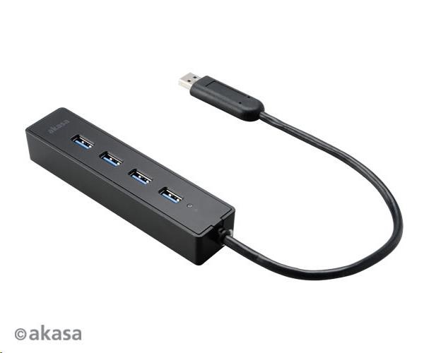 AKASA HUB USB Connect 4SX, 4x USB 3.0 (AK-HB-08BK)