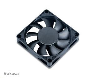 AKASA ventilátor AK-179BKT-C, 70 x 15mm, termo sensor, kuličkové ložisko