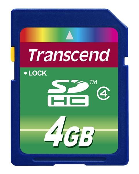 TRANSCEND SDHC Class 4 4GB (TS4GSDHC4)