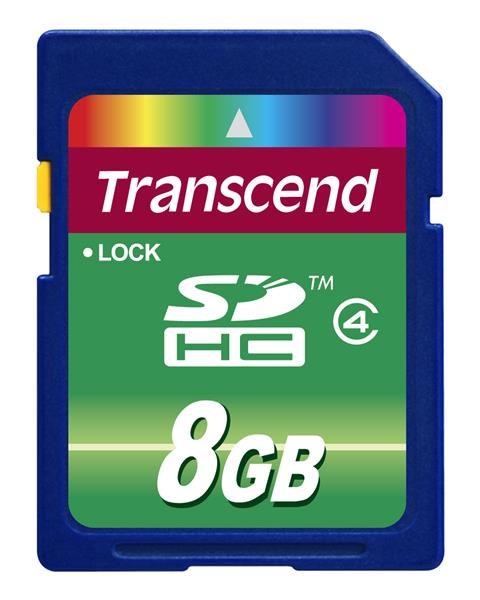 TRANSCEND SDHC Class 4 8GB (TS8GSDHC4)