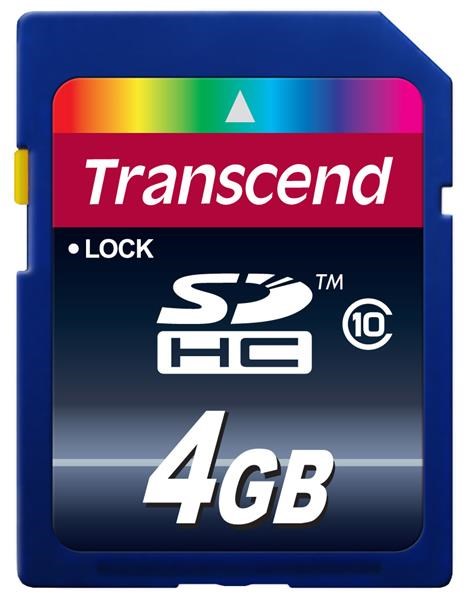 TRANSCEND SDHC Class 10 4GB (Premium) (TS4GSDHC10)