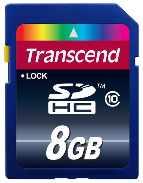 TRANSCEND SDHC Class 10 8GB (Premium) (TS8GSDHC10)