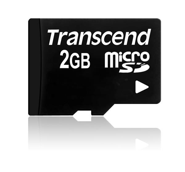 TRANSCEND Micro SD-Card 2GB (bez adaptéru) (TS2GUSDC)