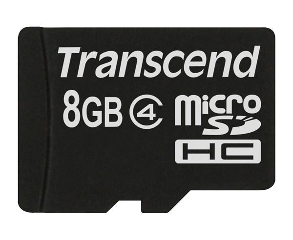 TRANSCEND Micro SDHC Class 4 8GB (bez adaptéru) (TS8GUSDC4)