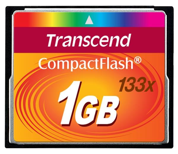 TRANSCEND Compact Flash Card (133x) 1GB (TS1GCF133)