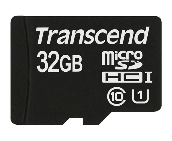 TRANSCEND Micro SDHC Class 10 UHS-I 300x, 32GB (Premium), bez adaptéru (TS32GUSDCU1)