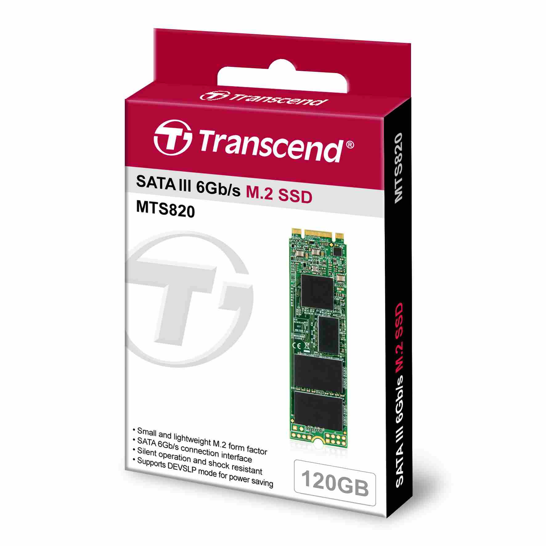 TRANSCEND M.2 SSD MTS820 120GB, M.2 2280, SATA III 6Gb/s, TLC, bulk (TS120GMTS820S)