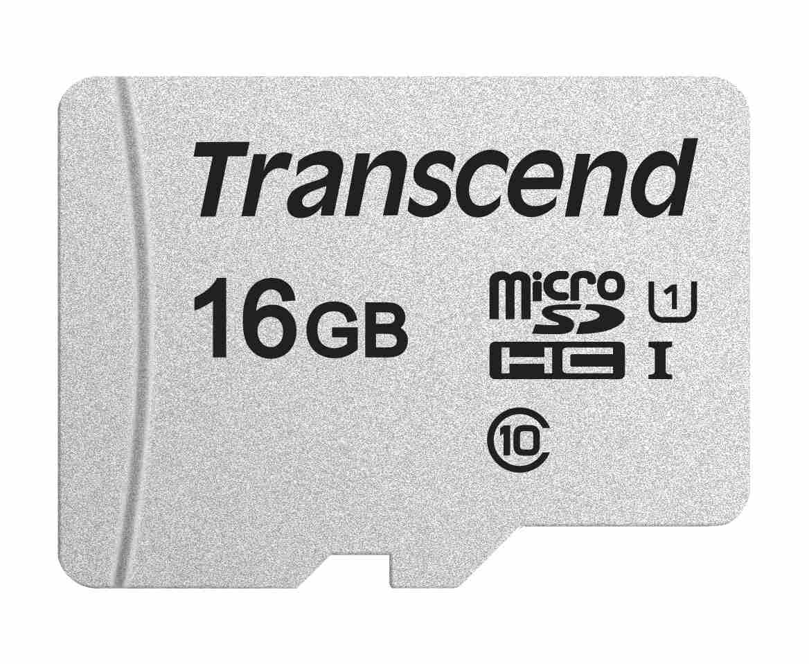 TRANSCEND MicroSDHC karta 16GB 300S, UHS-I U1, bez adaptéru TS16GUSD300S