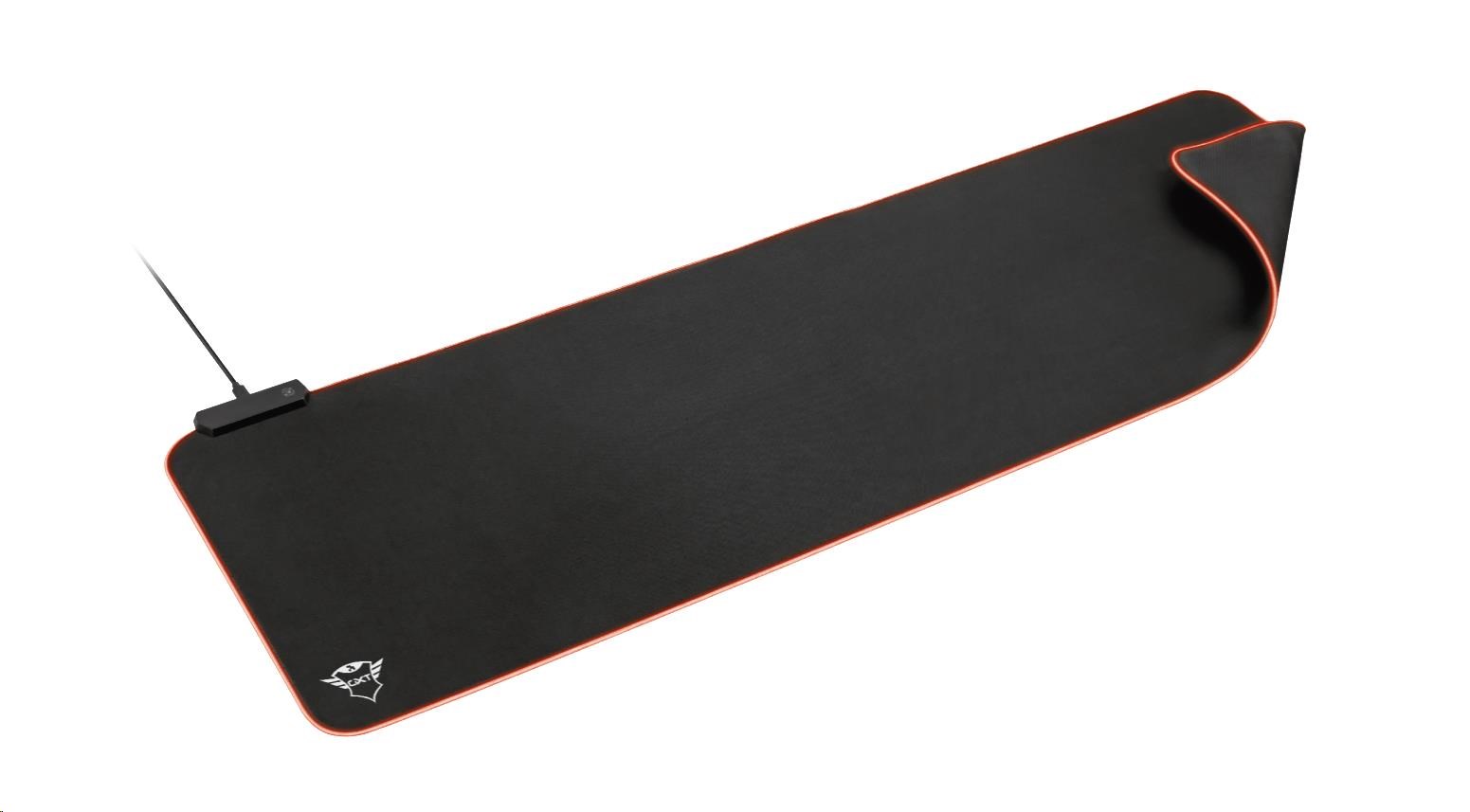 TRUST podložka pod myš GXT 764 Glide-Flex XXL RGB-illuminated Flexible Mouse Pad 23395