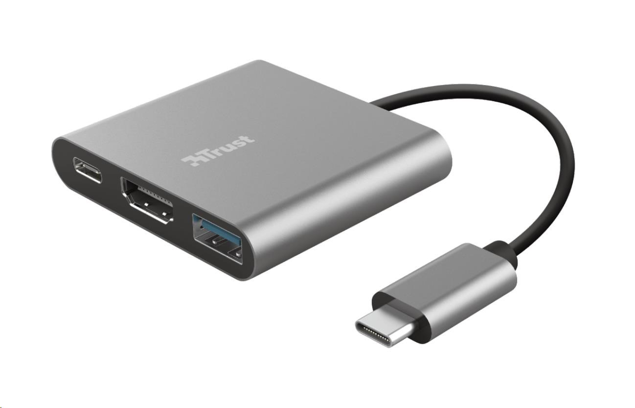 TRUST adaptér DALYX, 3-in-1, USB-C 23772