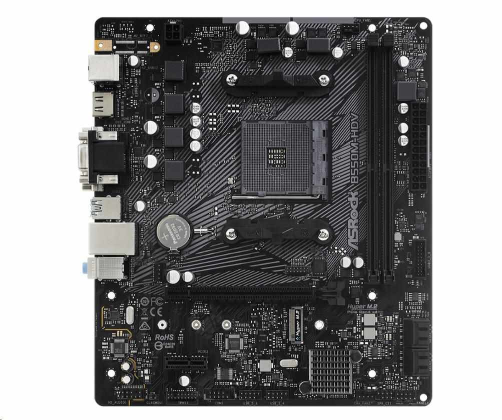 ASRock MB Sc AM4 B550M-HDV, AMD B550, 2xDDR4, HDMI, DVI