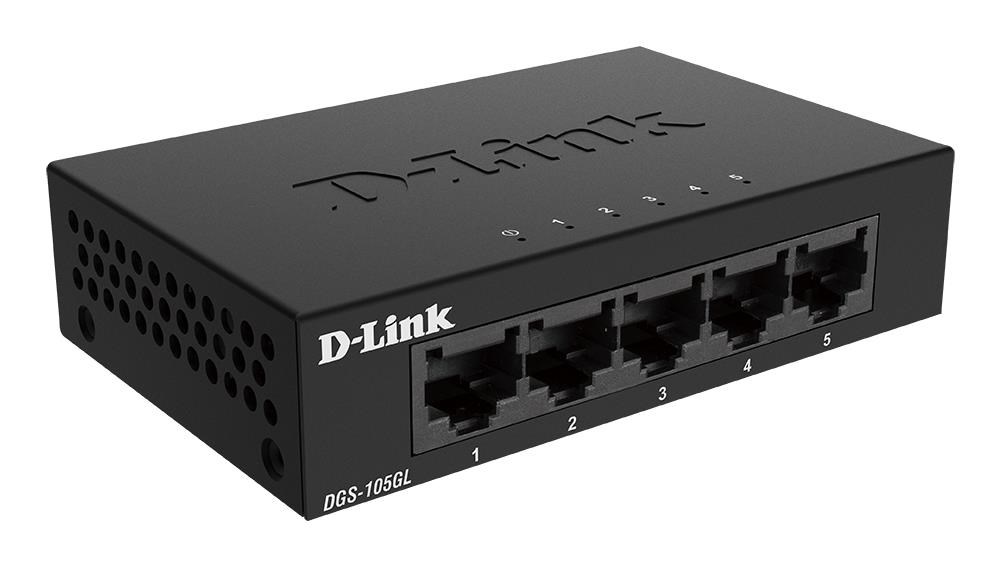 D-Link DGS-105GL 5-port Gigabit Metal Housing Desktop Switch DGS-105GL/E