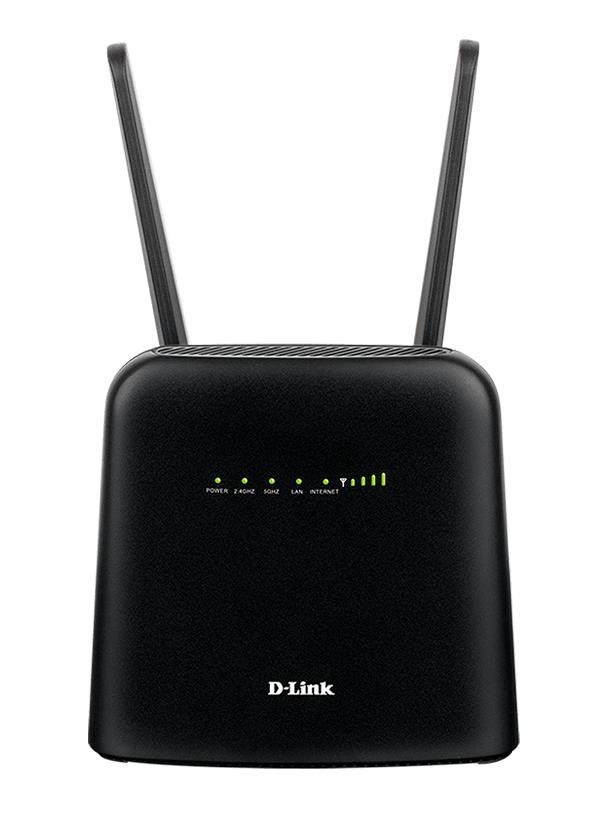 D-Link DWR-960 4G LTE Wireless AC1200 WiFi Router, slot na SIM, 1x gigabit LAN, 1x gigabit WAN/LAN