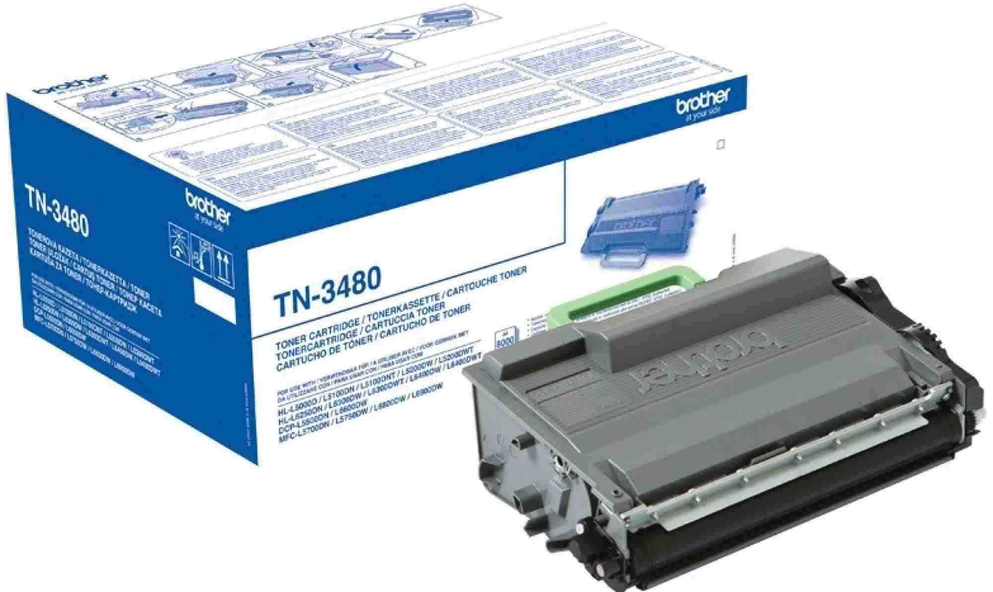 BROTHER Toner TN-3480 ( HL-L5xxx,HL-L6xxx, DCP/MFC-L5xxx, DCP/MFC-L6xxx, 8 000 str. A4) (TN3480)