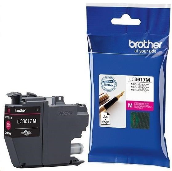 BROTHER INK LC-3617M purpurový, magenta - 550stran, J2330, J3530, J3930 LC3617M