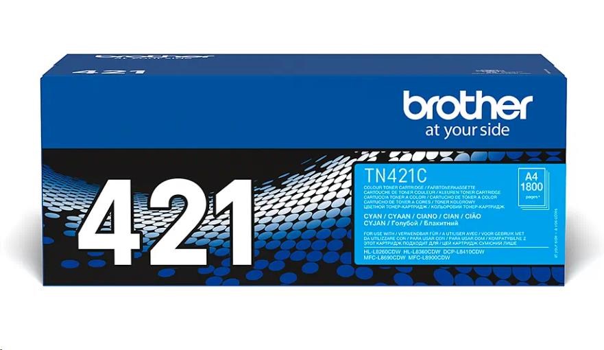 BROTHER TONER TN-421C pro HL-L8260CDW/HL-L8360CDW/DCP-L8410CDW, 1.800 stran, Cyan (TN421C)