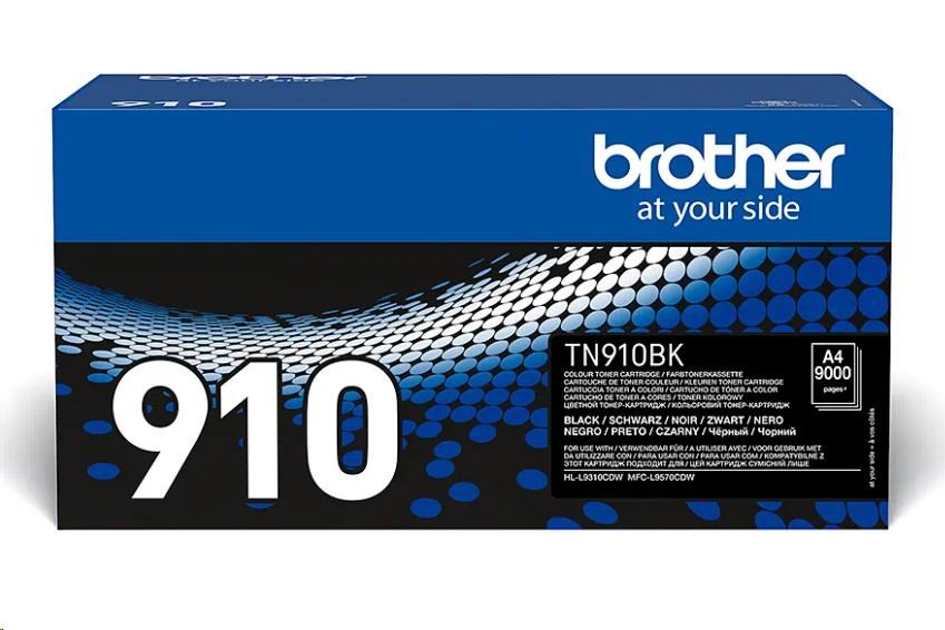 BROTHER TONER TN-910BK pro HLL-9310CDW/MFC-L9570CDW, 9.000 stran, Black (TN910BK)