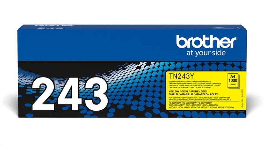 BROTHER Toner TN-243Y - PRO HLL3210 HLL3270 DCPL3510 DCPL3550 MFCL3730 MFCL3770 - cca 1000stran TN243Y