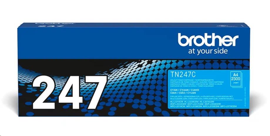 BROTHER Toner TN-247C - PRO HLL3210 HLL3270 DCPL3510 DCPL3550 MFCL3730 MFCL3770 - cca 2300stran TN247C