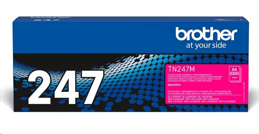 BROTHER Toner TN-247M - PRO HLL3210 HLL3270 DCPL3510 DCPL3550 MFCL3730 MFCL3770 - cca 2300stran TN247M