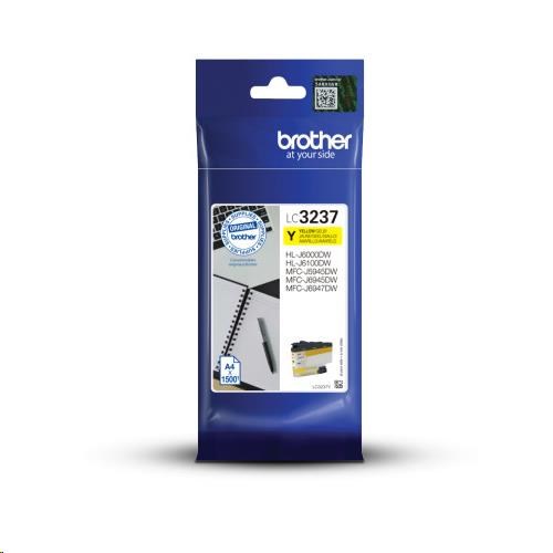 BROTHER INK LC-3237Y - yellow 1500stran - pro MFC-J5945DW, MFC-J6945DW, MFC-J6947DW LC3237Y