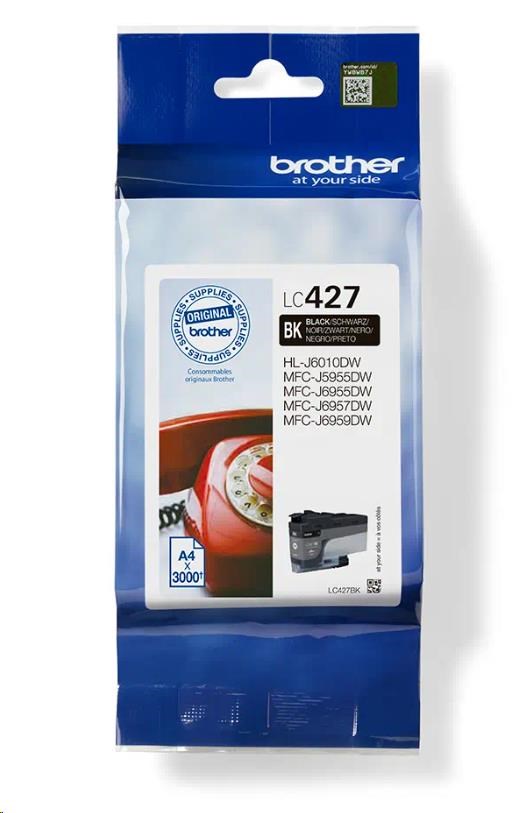 BROTHER INK LC-427BK - cca 3000 stran, pro MFC-5955 6955 6957 6959 J6010 LC427BK