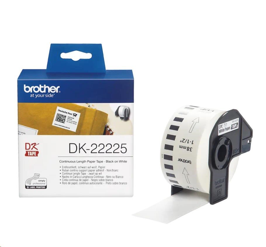 BROTHER DK-22225 papírová role  (38mm x 30.48 m) (DK22225)