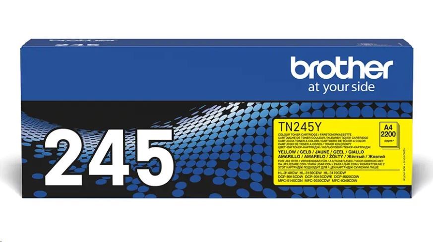 BROTHER Toner TN-245 žlutý 2200 stran (TN245Y)