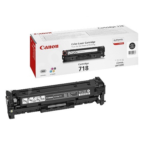 Canon LASER TONER black CRG-718BK (CRG718BK) 3 400 stran* (2662B002)