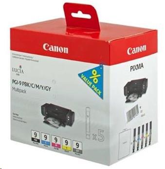 Canon CARTRIDGE PGI-9 PBK/C/M/Y/GY MULTI-PACK pro PIXMA Pro9500 MARK II, PIXMA iX7000 1034B013